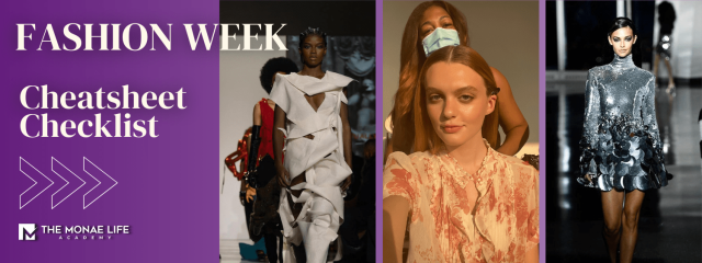 Fashion Week Cheatsheet Checklist